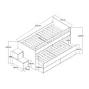 Ver imagem 3 de Cama Infantil/Juvenil Beliche com 2 Gavetas 2 Escrivaninhas Branco