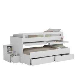 Cama Infantil /Juvenil Beliche com 2 Gavetas 2 Escrivaninhas - 2