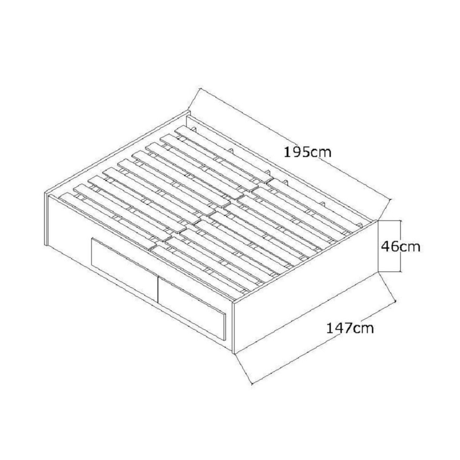 Cama de Casal Turca com 4 Gavetas  - 3