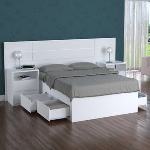 Cama de Casal Turca com 4 Gavetas 