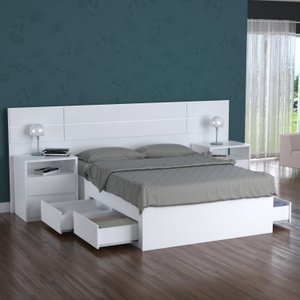 Cama Queen Turca com 4 Gavetas 2228 