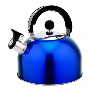 Kit 2 Chaleiras com Apito 2 Litros Aço Inox Café Chá Cozinha