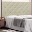 Ver imagem 2 de Cabeceira Tania Para Cama Box Solteiro 90 cm Corino Bege - D’Rossi