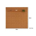 Ver imagem 4 de Rack Bancada C/ Painel P/ Tv até 85 Pol Pratic Ripado 1 Prateleira 250x240cm Bali - Dj Móveis