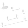 Kit de Acessórios para Banheiro 5 Peças Branco LF9903 Ducon Metais - 1