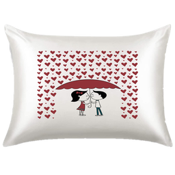 Fronha De Cetim Personalizada AntiFrizz Chuva de Amor FCPCAM - 1