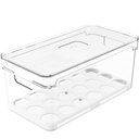 Ver imagem 1 de Organizador de Ovos Clear Fresh 36 Un Porta Ovos com Tampa e Alças Laterais Geladeira Cozinha ou