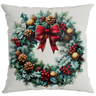 Almofada Decorativa Natalina Natal Guirlanda 43cmx43cm - 1
