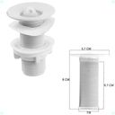 Ver imagem 3 de Kit Torneira Lavatório Banheiro Branca Abs + Válvula Abs 1523 + Sifão Br Único