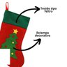 Conjunto 3 Meias Decorativas Natal Tecido Decorado Papai Noel 40cm - Magizi - 4