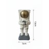 Decoração em Resina, Suporte de Celular Astronauta Detalhes Dourado - 3