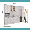 Ver imagem 6 de Cozinha Completa com Balcão Milla One 12 Portas 3 Gavetas MDF Branco Móveis Carraro
