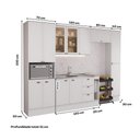Ver mais imagens de Cozinha Completa com Balcão Milla One 12 Portas 3 Gavetas MDF Branco Móveis Carraro
