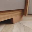 Ver mais imagens de Guarda-Roupa Casal 6 Portas 4 Gavetas Nature/Avelã Nathaniel Espresso Moveis
