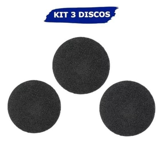 3 Disco Preto para Enceradeira Remover 350mm 3m Scotch-brite