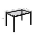 Ver imagem 3 de Mesa Tokio 120cm x 80cm Tampo de Vidro com 4 Cadeiras Classic Preto
