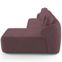 Ver imagem 7 de Sofá 4 Lugares com Chaise Direito Sala Living 288cm Arlo F04 Veludo Lilás - Lyam Decor
