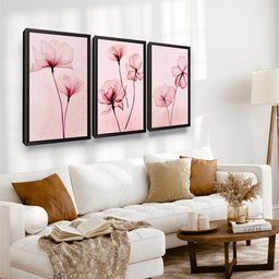 Quadro Decorativo Flores com Moldura Sala Quarto Love - 2