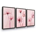 Ver imagem 1 de Quadro Decorativo Flores com Moldura Sala Quarto Love