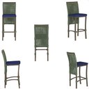 Ver imagem 5 de 5 Banqueta em Alumínio Roma Marrom Corda Náutica Tecido 10