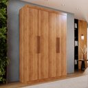 Ver imagem 2 de Guarda-roupa Solteiro 4 Portas 3 Gavetas Espanha - Mais Móveis Cinamomo
