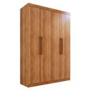 Ver imagem 1 de Guarda-roupa Solteiro 4 Portas 3 Gavetas Espanha - Mais Móveis Cinamomo