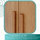Ver imagem 7 de Guarda-roupa Solteiro 4 Portas 3 Gavetas Espanha - Mais Móveis Cinamomo