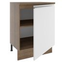 Ver imagem 5 de Balcão Armário de Cozinha 60 cm 1 Porta Rustic/Branco Glamy Madesa