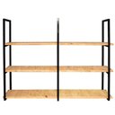 Ver imagem 6 de Suporte Triplo para Prateleira Industrial 90 X 34cm Preto (metalon 20x20) - 2 Peças