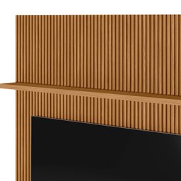 Painel Ripado Modular 2.2 para Tv até 75 com Nicho e Prateleira Emily-nature-offwhite - Edecasamovei - 4