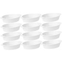 Ver imagem 2 de Conjunto 12 Travessas Servir 550ml Branca Saladeira Plástico Coza Uno Cozinha Restaurante Buffet