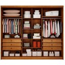 Ver imagem 3 de Guarda Roupa Casal Livorno Plus 6 Portas 6 Gavetas com Espelho Cinamomo Fendi - Novo Horizonte