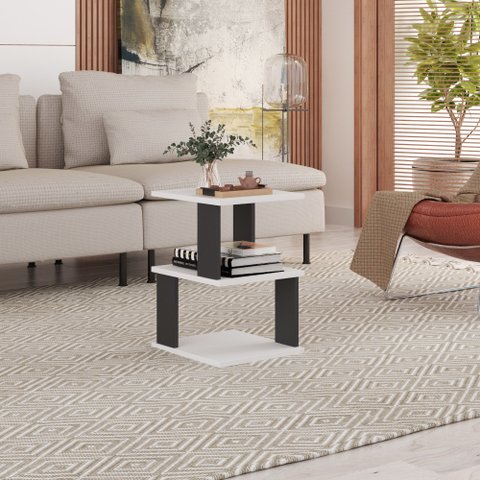 Mesa de Centro Sala MDF Mesinha Auxiliar Madeira MVD Moveis