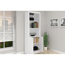 Ver imagem 4 de Estante Livreiro de Escritório ME4110 c/ 2 Portas e 3 Prateleiras Branco - Tecno Mobili
