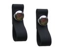 Ver imagem 1 de Kit 2 Puxadores Couro Preto