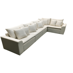 Sofá Modular Riviera Linho Creme 280x280 cm - Meu Estofado Sofá Modular Riviera Sala Quarto Recepção - 7