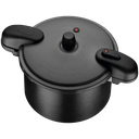 Ver imagem 2 de Panela de Pressão Tramontina Valência Black em Alumínio com Revestimento Cerâmico Preto 24 Cm 7 L Tr