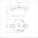 Ver imagem 5 de Panela de Pressão Tramontina Valência Black em Alumínio com Revestimento Cerâmico Preto 24 Cm 7 L Tr