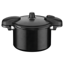 Ver imagem 1 de Panela de Pressão Tramontina Valência Black em Alumínio com Revestimento Cerâmico Preto 24 Cm 7 L Tr