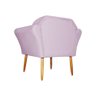 Poltrona Decorativa Amélia Pés Palito Suede Lilás - DS Estofados - 4