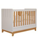 Ver imagem 5 de Jogo de Quarto Infantil Biscoito Cômoda 6 Gavetas e Berço Off White/nature - Permóbili Baby