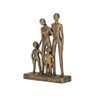 Escultura Decorativa Família em Poliresina Dourado 22cm 20124 Mart - 2