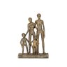 Escultura Decorativa Família em Poliresina Dourado 22cm 20124 Mart - 1