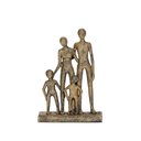 Ver imagem 1 de Escultura Decorativa Família em Poliresina Dourado 22cm 20124 Mart