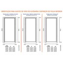 Ver imagem 4 de Kit Porta Pinus Indor Hdf 70x210 16,5 a 19 Branco Sincol Esquerda