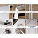 Ver imagem 3 de Kit Porta Pinus Indor Hdf 70x210 16,5 a 19 Branco Sincol Esquerda