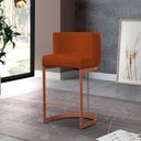 Ver imagem 2 de Banqueta Decorativa Emily Base Metal Bronze:telha