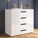 Ver imagem 1 de Cômoda com 4 Gavetas 90cm 240841 Linha Lisboa Politorno Móveis