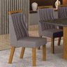 Cadeira para Mesa de Jantar Siena Mdf Freijó Linho Cinza - Leifer Móveis - 3