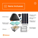 Ver imagem 4 de Kit Churrasqueira Gourmet Completa Preta Makeer Grill Elevatório 4 Espetos 1531 P